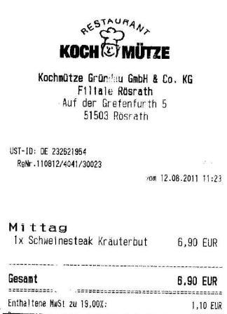 adff Höffner Kochmütze Restaurant